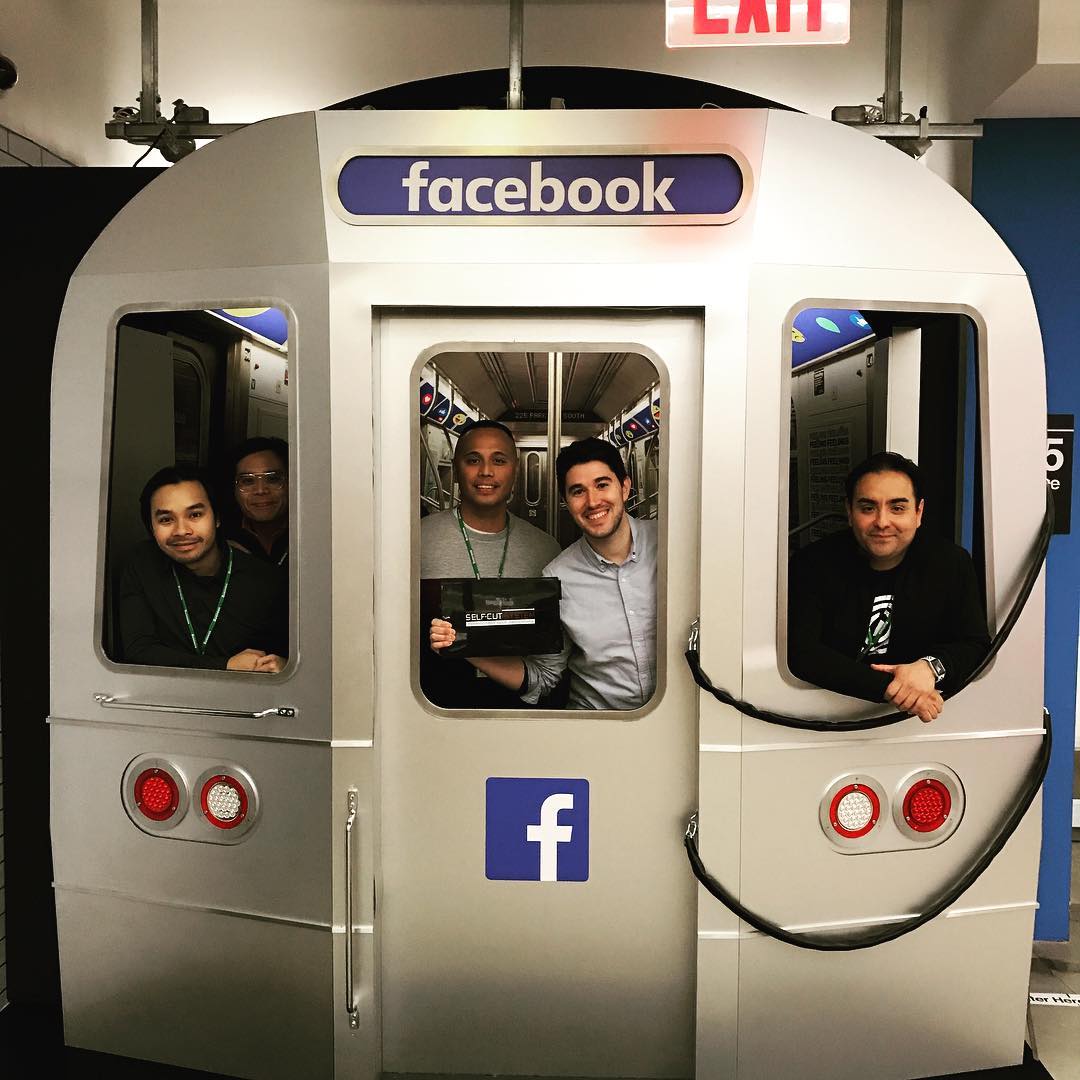 Paul and team at Facebook offices